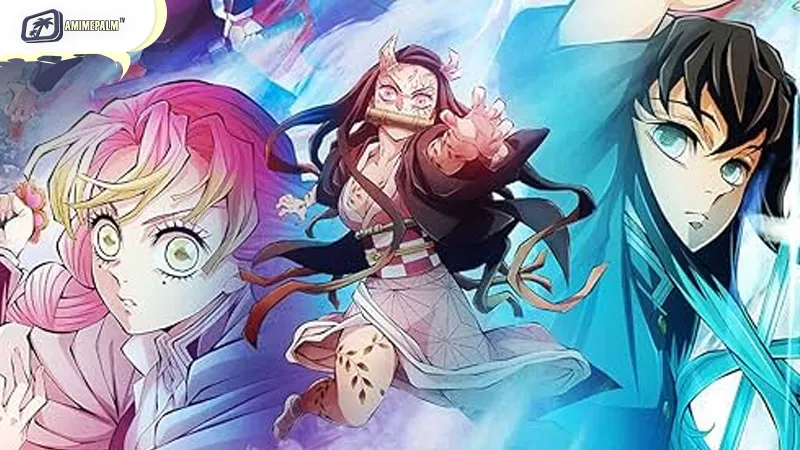 Tanjiro trains with ancient swordsmith tools in the hidden village.